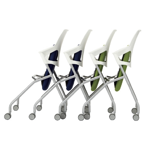 スマートオフィス】会議イス JCX-WGN グリーン ダイセン