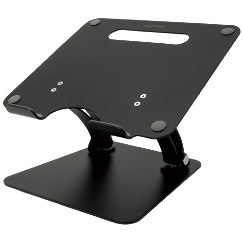 スマートオフィス】ノートPC用アルミスタンド 黒 AS-LUBM-BK