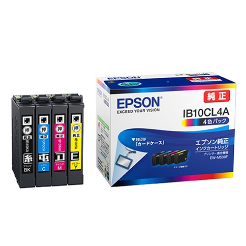 スマートオフィス】インクカートリッジ 4色パック IB10CL4A EPSON