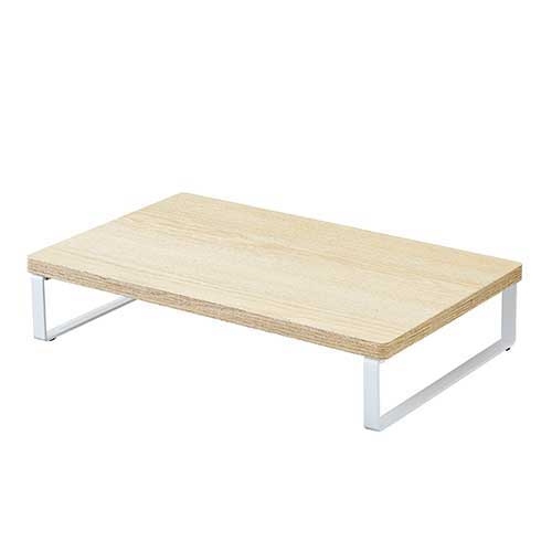 スマートオフィス】MDF机上台 幅390mm A8003-35 ナチュラル