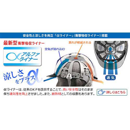 スマートオフィス】保護帽通気孔付SC11BVRAαホワイト ミドリ安全