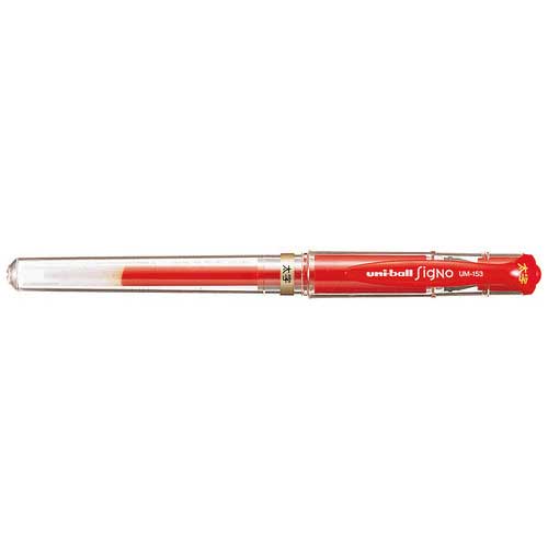 スマートオフィス】ボールペン シグノ UM153.15 太字 赤 三菱鉛筆