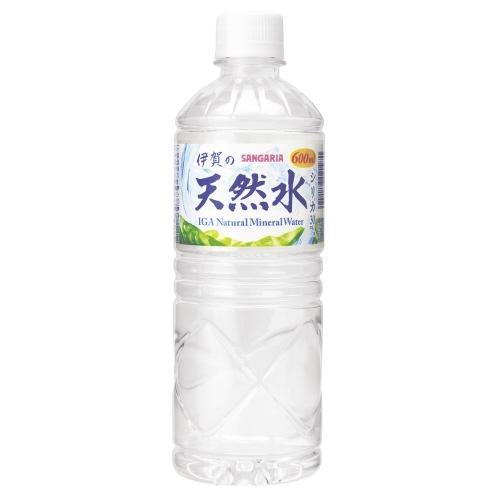 スマートオフィス】※△伊賀の天然水PET 600mL 24本 サンガリア