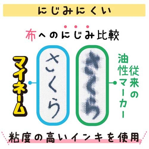 スマートオフィス】マイネーム ツイン YKT#49 黒 サクラクレパス