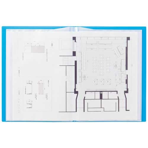 スマートオフィス】クリヤーブックサイドベンツ20P N-6004-16