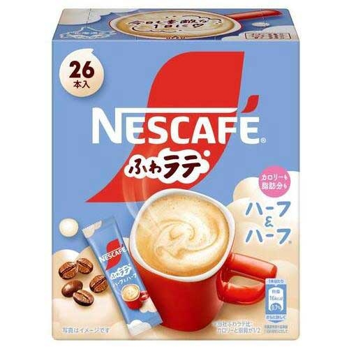 スマートオフィス】※ネスカフェふわラテ ハーフ＆ハーフ26P ネスレ