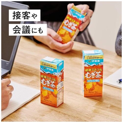 スマートオフィス】※健康ミネラルむぎ茶 紙パック 250mL 24本 伊藤園
