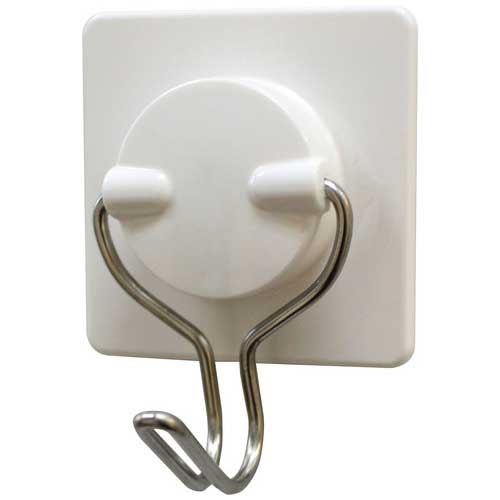 自在かぎ 金属製フック付き測定器 魚デザイン スマートオフィス】粘着自在フック OH-7N 白 2個 オート