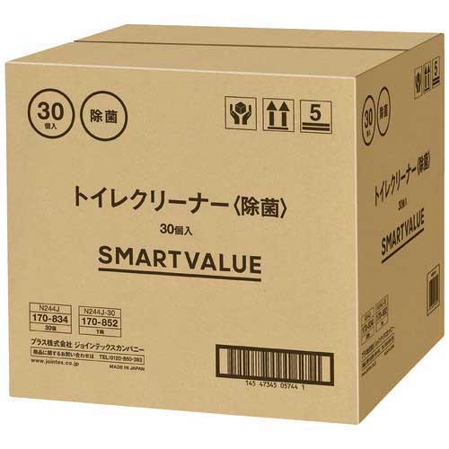 スマートオフィス】トイレクリーナー 25枚入×30個 N244J-30