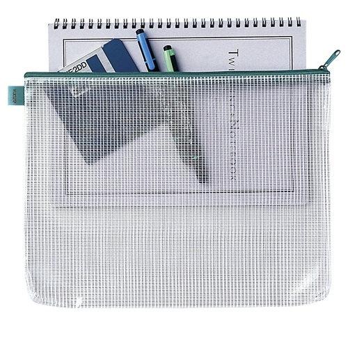 まとめ買い セキセイ メッシュケース AZ-40E A6 ブルー [▲][TP] まとめ）セキセイ メッシュケース AZ-40E A6 ブルー〔×50セット〕(代引