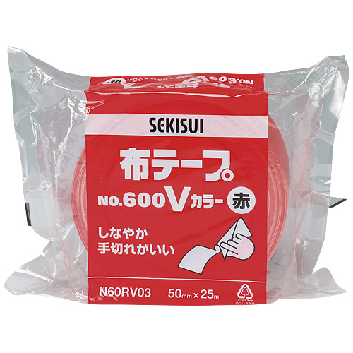 スマートオフィス】△布テープ No.600V N60WV03 50mm×25m 白 セキスイ