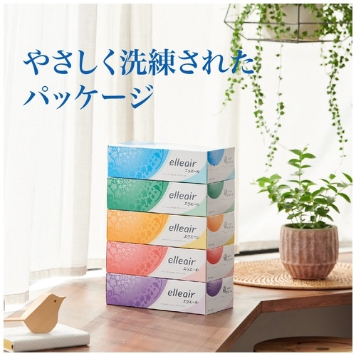 スマートオフィス】エリエール ティッシュー 5箱 大王製紙