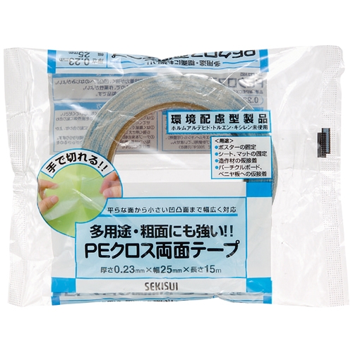 スマートオフィス】PEクロス両面テープ WPECX01 25mm×15m セキスイ