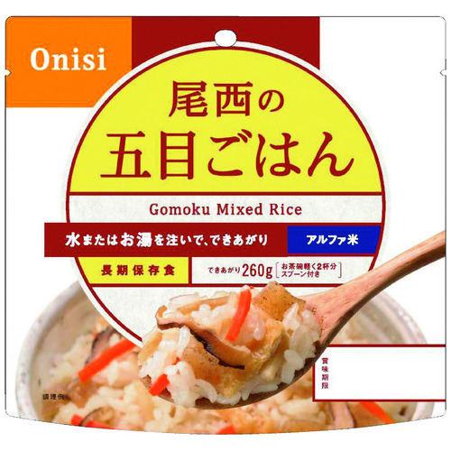 スマートオフィス】※尾西 アルファ米五目ご飯 100g50袋 尾西食品