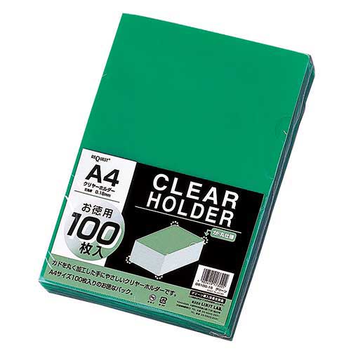 (業務用100セット) LIHITLAB クリアファイル/クリアホルダー 〔A4〕 5枚 F-78-6 黄緑 業務用100セット) LIHITLAB クリアファイル⁄クリアホルダー 〔A4〕 5枚