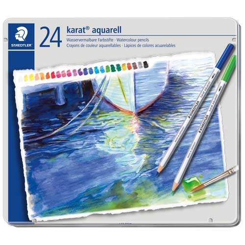 スマートオフィス】カラト水彩色鉛筆 125M24 24色 ステッドラー