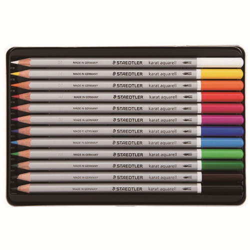 スマートオフィス】カラト水彩色鉛筆 125M12 12色 ステッドラー