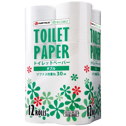 【高額売筋】 スマートオフィス】トイレットペーパーW N010J-W-8P 96個 日用品