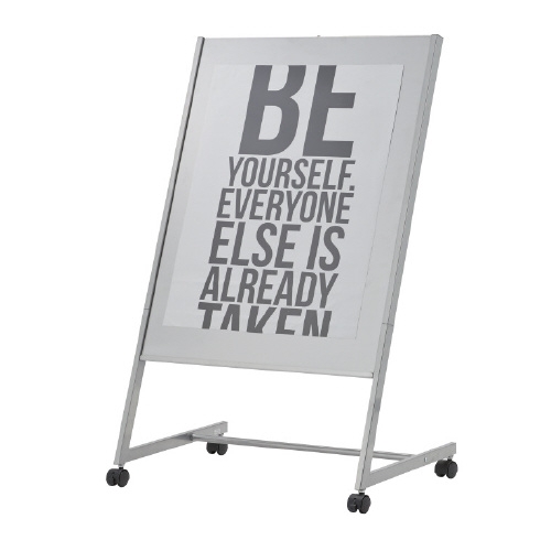 林製作所 A1キャスター付きポスタースタンド YS-G6 組立品 案内板 キャスター付き案内板A1サイズ キャスター 案内 板