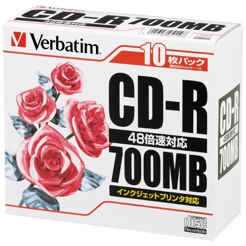 専用品です スマートオフィス】CD－R <700MB> SR80PP10 10枚 Verbatim