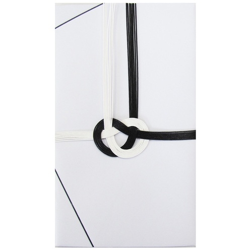 スマートオフィス】大阪折 黒白7本字なし中袋付/0704 今村紙工