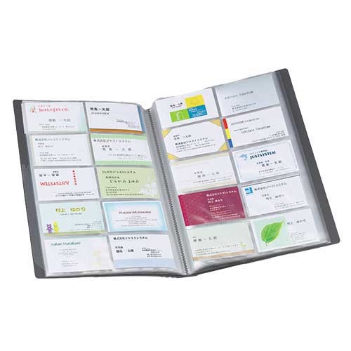 スマートオフィス】名刺ホルダー A4S A-946 黒 LIHITLAB