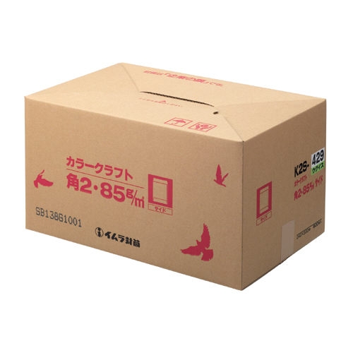 スマートオフィス】カラークラフト封筒 角2 K2S-429 鶯 500枚 イムラ封筒