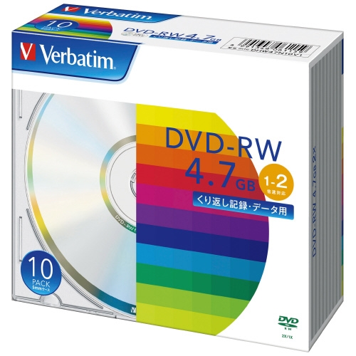 スマートオフィス】DVD－RW <4.7GB> DHW47N10V1 10枚 