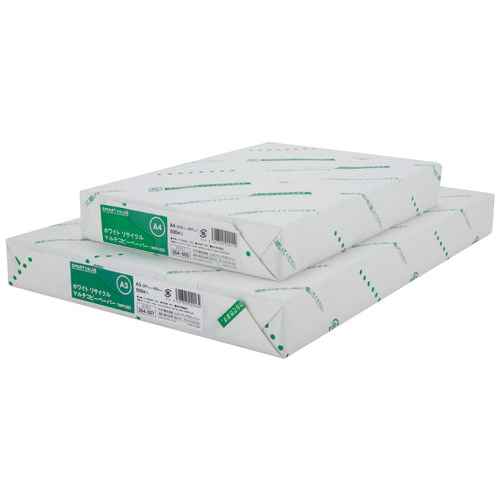 スマートオフィス】コピーペーパーWR100 A4 500枚冊A191J スマートバリュー