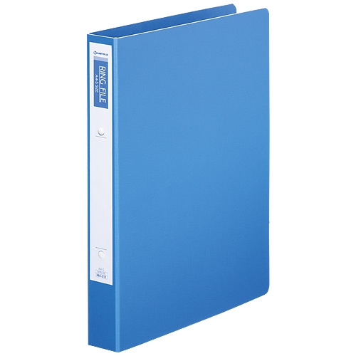 スマートオフィス】△リング式ファイル D030J-BL ブルー スマートバリュー