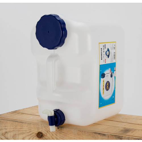 スマートオフィス】コック付水缶 20L BUB-20 プラテック