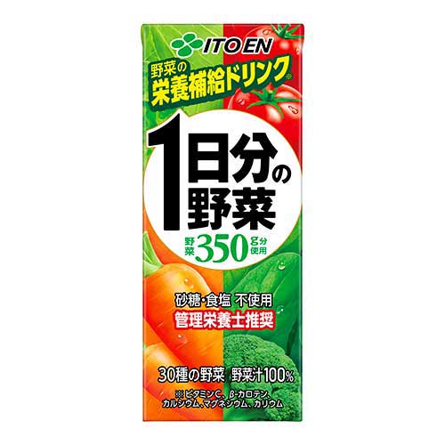 楽天市場】伊藤園 充実野菜 緑の野菜ミックス 200ml紙パック×24