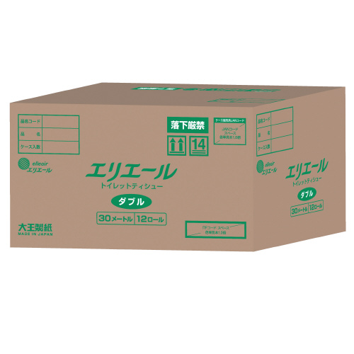 スマートオフィス】エリエール トイレットペーパー W 12R×6P 大王製紙