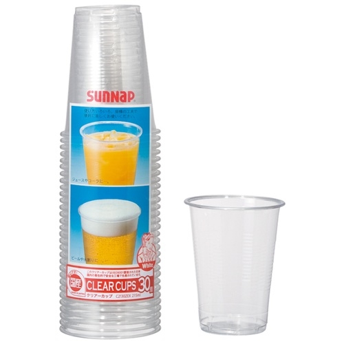 サンナップ クリアカップ 215mL 30個×60パック ds-サンナップ クリアカップ 215mL 30個×60パック