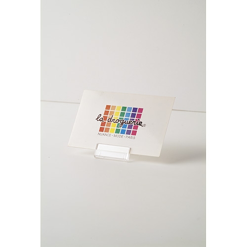 (業務用100セット) 共栄プラスチック メタクリル豆カード立（大）5個入 L-50-5 業務用100セット) 共栄プラスチック メタクリル豆カード立（大）5個入