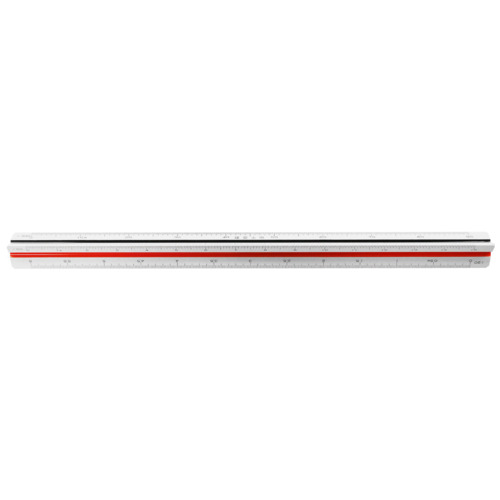 スマートオフィス】三角スケール 建築士用30cm 1-882-0601 内田洋行