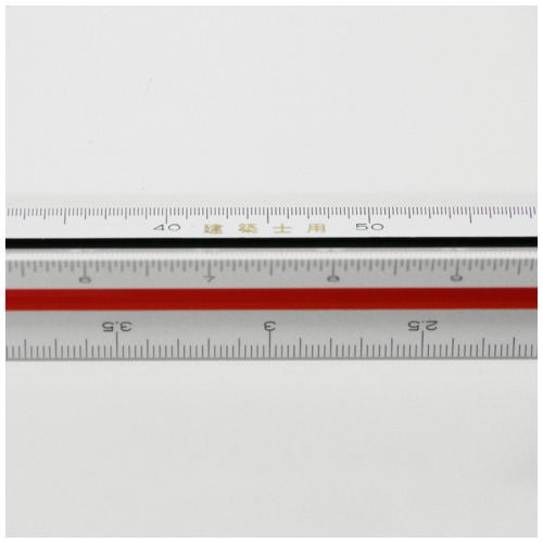 スマートオフィス】三角スケール 建築士用30cm 1-882-0601 内田洋行