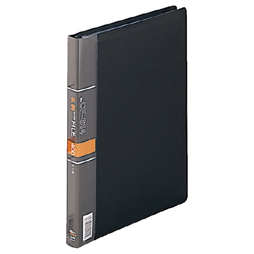 スマートオフィス】名刺カードファイル CF-614-BK A4L 400名 コレクト