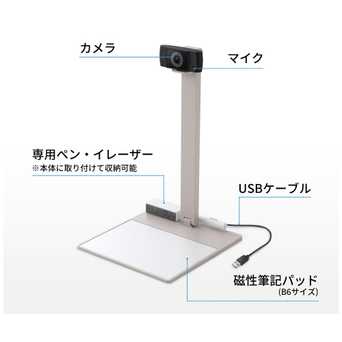 スマートオフィス】筆記パッド付き書画カメラ LWP-KAB6 プラス