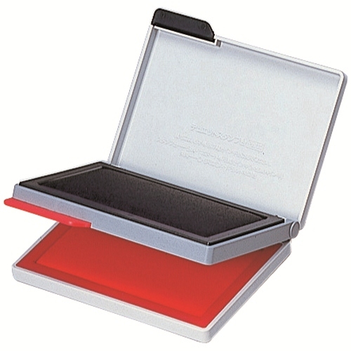 スマートオフィス】スタンプ台 エコス HFW-2EC 黒/赤 シヤチハタ