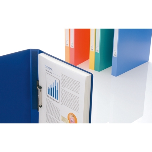 (業務用100セット) LIHITLAB パンチレスファイル/Z式ファイル 〔A5/タテ型〕 F-366 藍 代引不可 z式 バインダーの通販