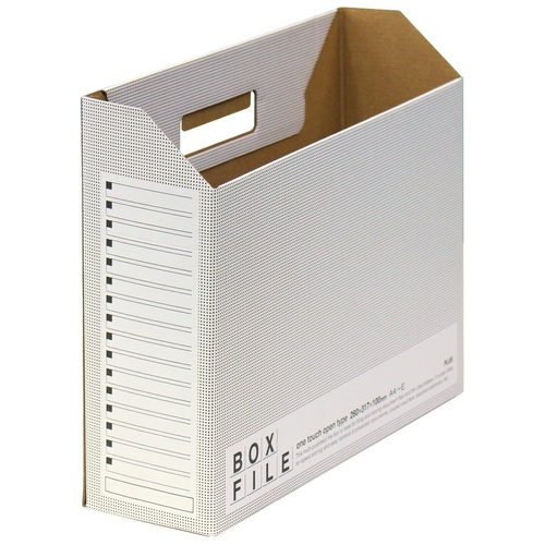 スマートオフィス】△ボックスファイル FL-099BF A4E濃灰 10冊 プラス