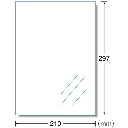 スマートオフィス】フィルムラベル 28791 透明光沢 A4 10枚 エーワン