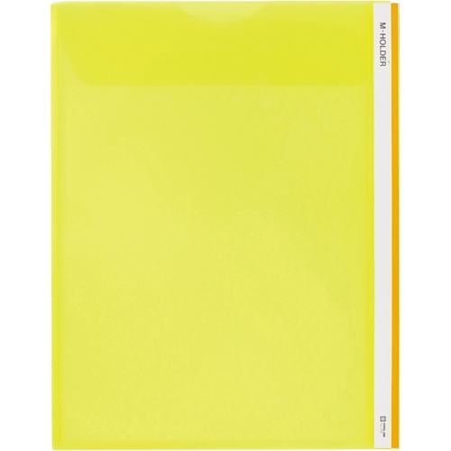 スマートオフィス】クリアホルダー Mホルダー 733 A4S 黄 キングジム