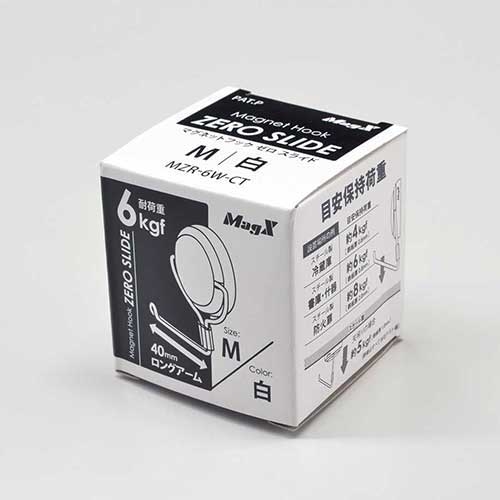 スマートオフィス】△マグネットフックゼロスライド MZR-6W-CT マグ