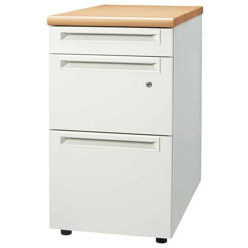 スマートオフィス】脇机3段 UJ-047D-D3 WM/W4 引出D プラス