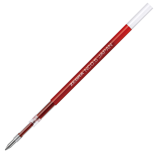 スマートオフィス】ボールペン替芯NC-0.5 RNC5-R 赤 10本 ゼブラ
