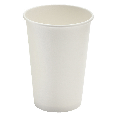 【スマートオフィス】厚紙カップ ホワイト 400mL 40個入　サンナップ