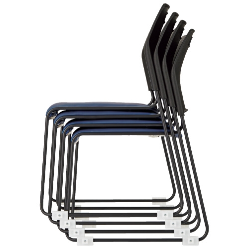 （まとめ）FRENZ 会議イス NSC-B50L BK ネオブラック〔×4セット〕 FRENZ 会議イス NSC-B50L BK ネオブラック FRENZ 会議イス NSC-W50L BL