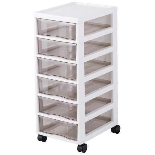 スマートオフィス】クリアチェスト アプロス A4深型6段 JEJアステージ